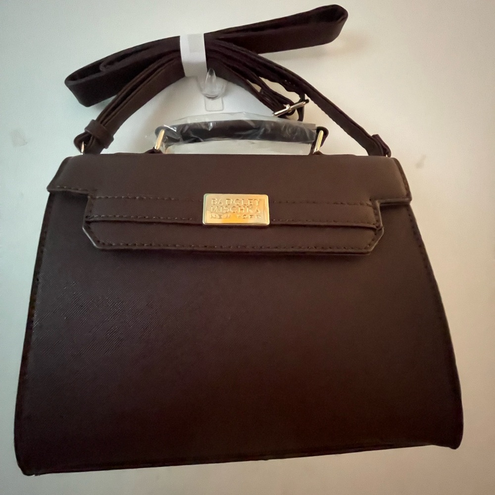 Badgley Mischka Rich Brown  Bag crossbody bag shoulder bag - Picture 3 of 15